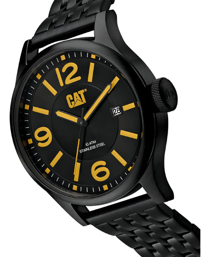 Reloj Hombre Caterpillar Hombre Qb.161.16.137 Diam Malla Negro Bisel Negro Fondo Negro