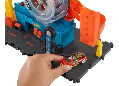 Hot Wheels City Pista Super Tienda de Llantas
