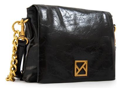 Cartera Bandolera con tapa gilly pequeña negro