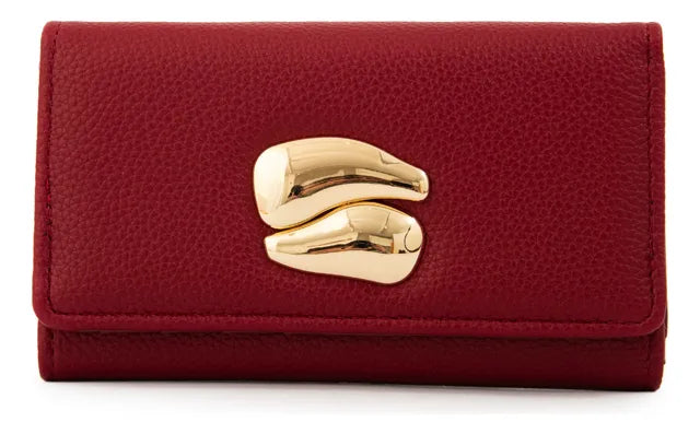 Billetera Mujer Mediana Lizet Rojo