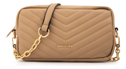 Cartera Mujer Bandolera Filomena Pequeña Beige Oscuro