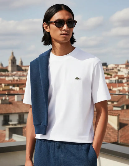 Polera Hombre Crew Neck Regular Fit Blanca