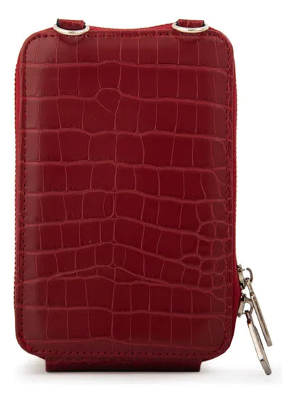 Cartera Mujer Bandolera Porta Celular Boga Pequeña Rojo