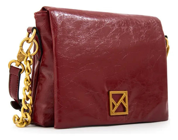 Cartera Mujer Bandolera Con Tapa Gilly Pequeña Rojo