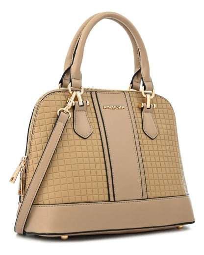 Cartera Mujer Dos Asas Mediana Ramona Beige