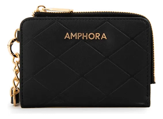 Billetera Mujer Pequeña Suiza Negro