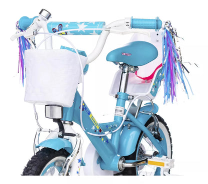 Bicicleta Niña Aro 12 Calipso Con Silla Para Muñeca