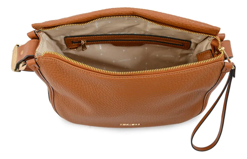 Cartera Mujer Bandolera Penelope Mediana Camel