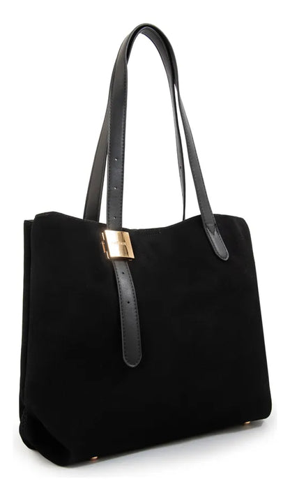 Cartera Mujer Dos Asas Brisy Grande Negro
