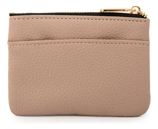 Monedero Mujer Con Bolsillo Frontal Pequeña Naty Rosa Viejo