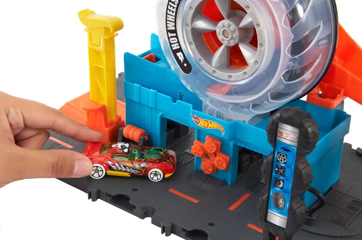 Hot Wheels City Pista Super Tienda de Llantas