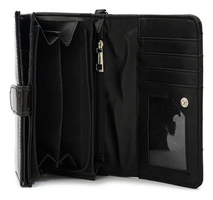 Billetera Mujer Acordeon Dean Mediana Negro