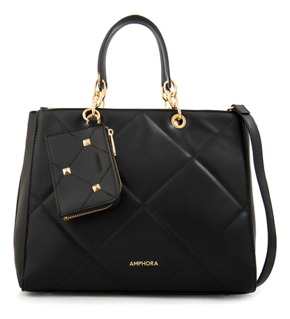 Cartera Mujer Dos Asas Keny Pequeña Negro