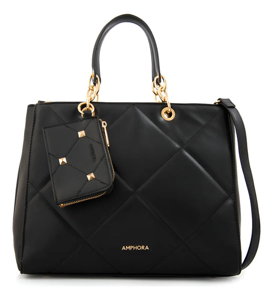 Cartera Mujer Dos Asas Keny Pequeña Negro