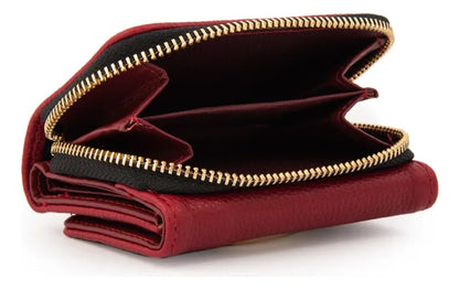Billetera Mujer Pequeña Lizet Rojo