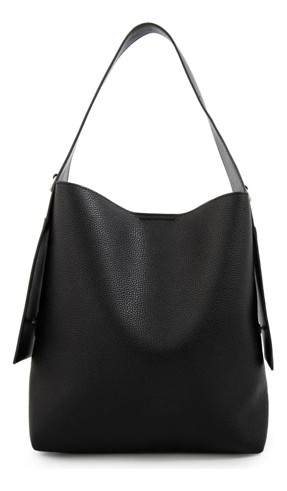 Cartera Mujer Corte Recto Iris Mediana Negro