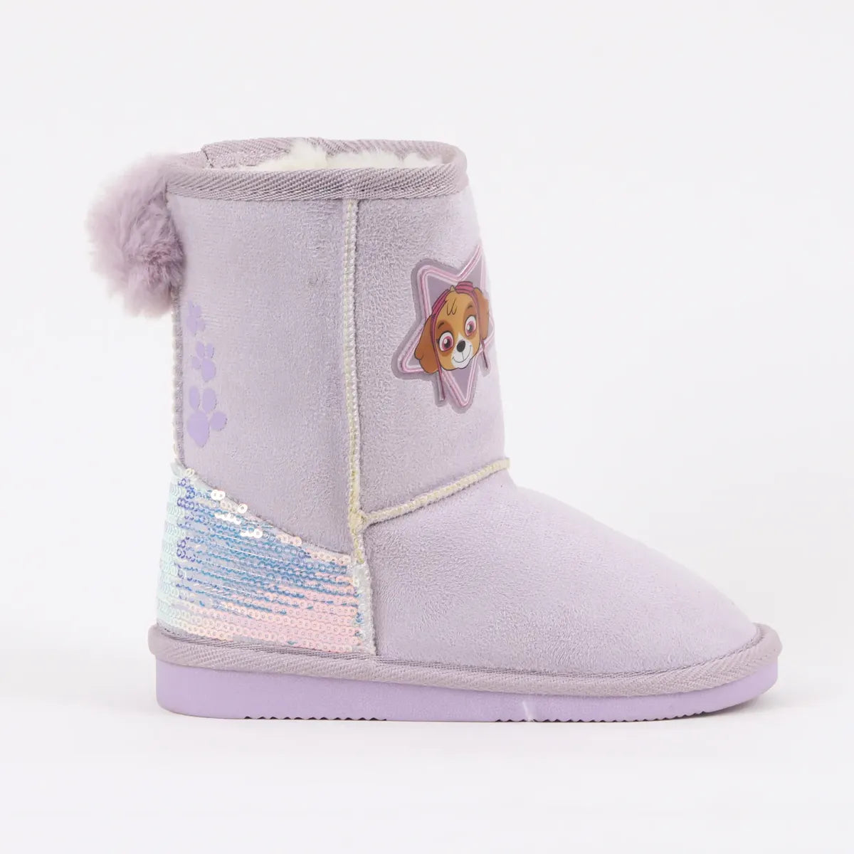 Bota Niña Chiporro Lentejuelas Skye Morado