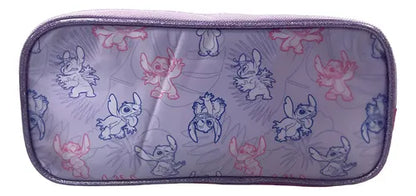 Estuche Escolar Doble Cierre Intek Stitch Violeta