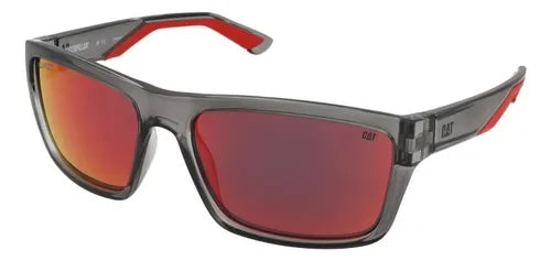 Lentes De Sol Cat Polarizado Cts-8021-108p Espejo Gris/Rojo