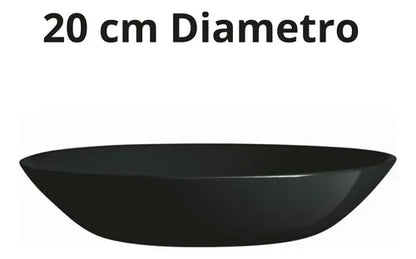 Juego X 6 Platos Hondo Luminarc Negro P0787