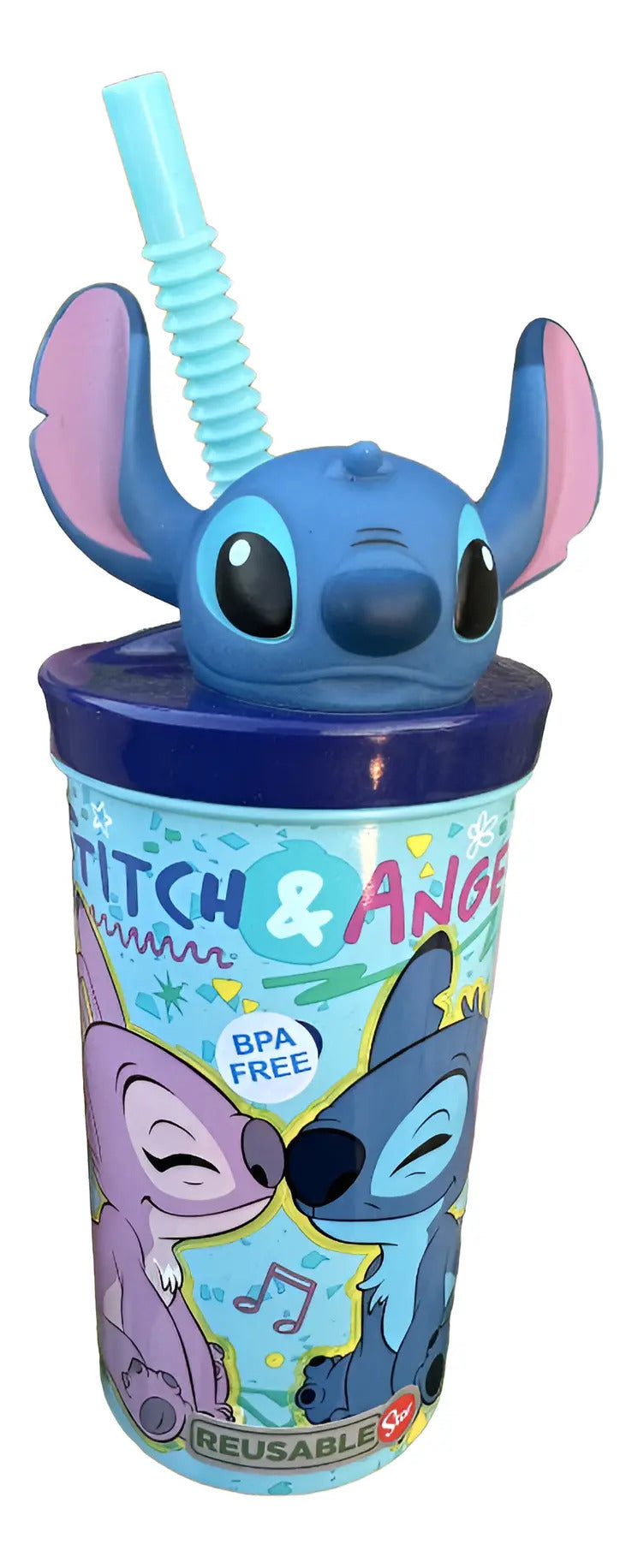 Vaso Stitch 3D Azul