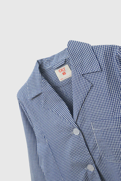 Delantal Escolar Niña Azul