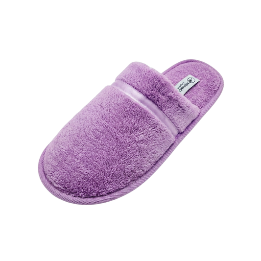 Pantufla Mujer Coralfleece lisa con Cinta 0355 Lila