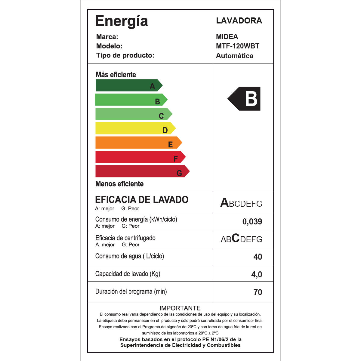 Tower Lavadora Secadora 12KG MTF-120WBT