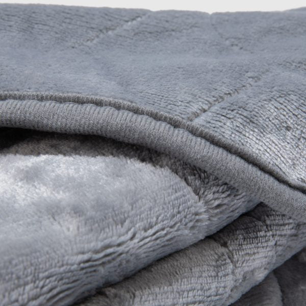 Manta Electrica Flannel Fleece 152 x 127 cm Gris