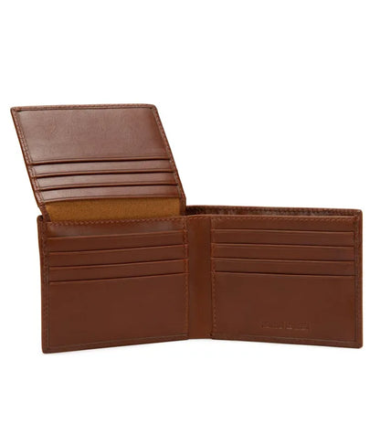 Billetera Hombre Con Flap Brandy