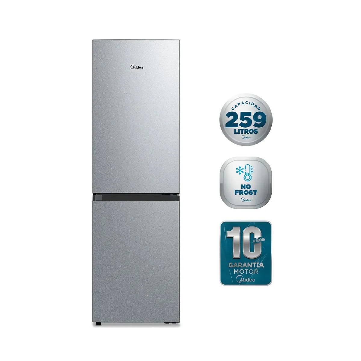 Refrigerador Bottom Freezer No Frost Light Silver 259 lts