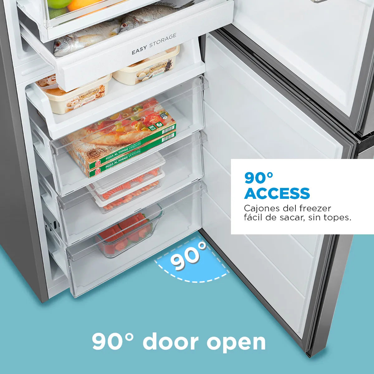 Refrigerador Bottom Freezer No Frost Light Silver 259 lts