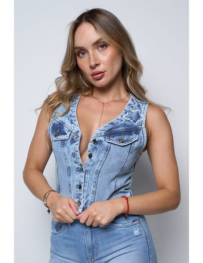 Gilette Mujer Mezclilla 4123 Azul