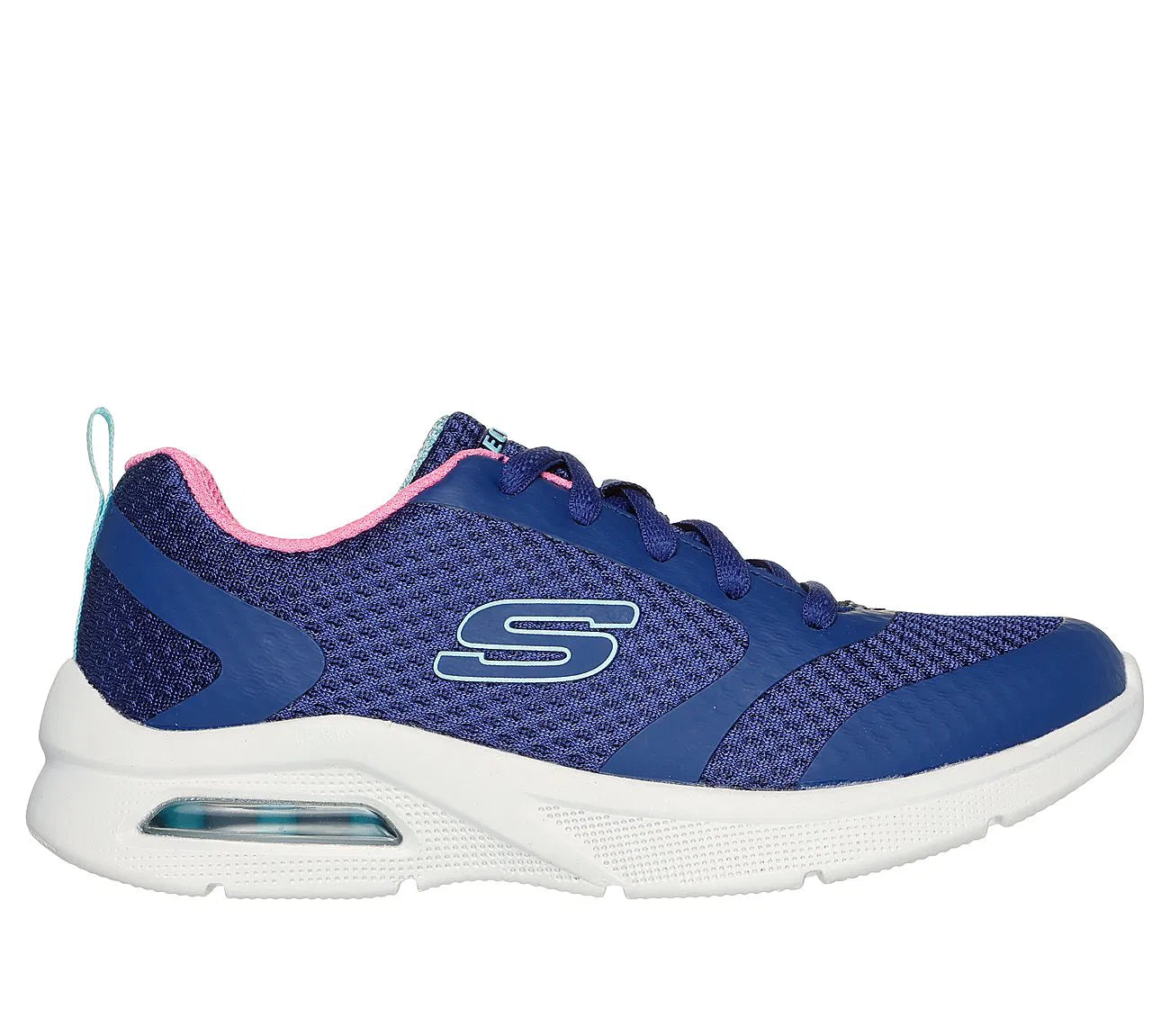 Zapatilla Niña Con Cordon Microspec Max Blue