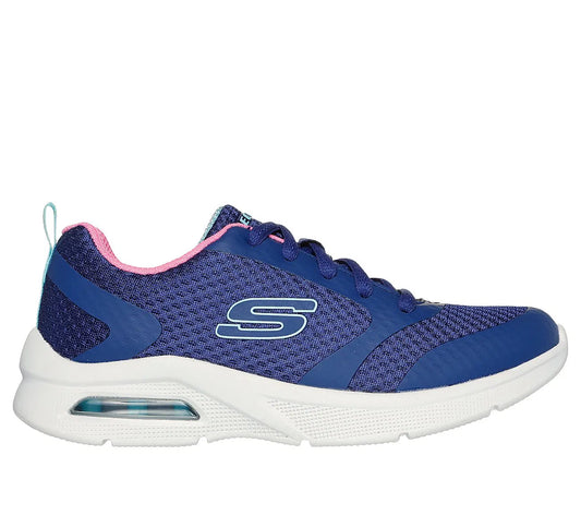 Zapatilla Niña Con Cordon Microspec Max Blue