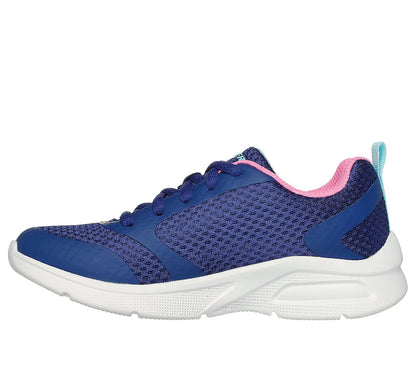 Zapatilla Niña Con Cordon Microspec Max Blue