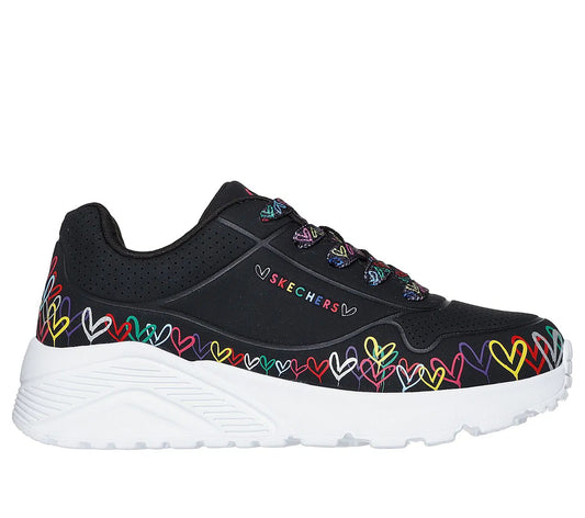 Zapatilla Niña Uno Lite Heart Daze Black