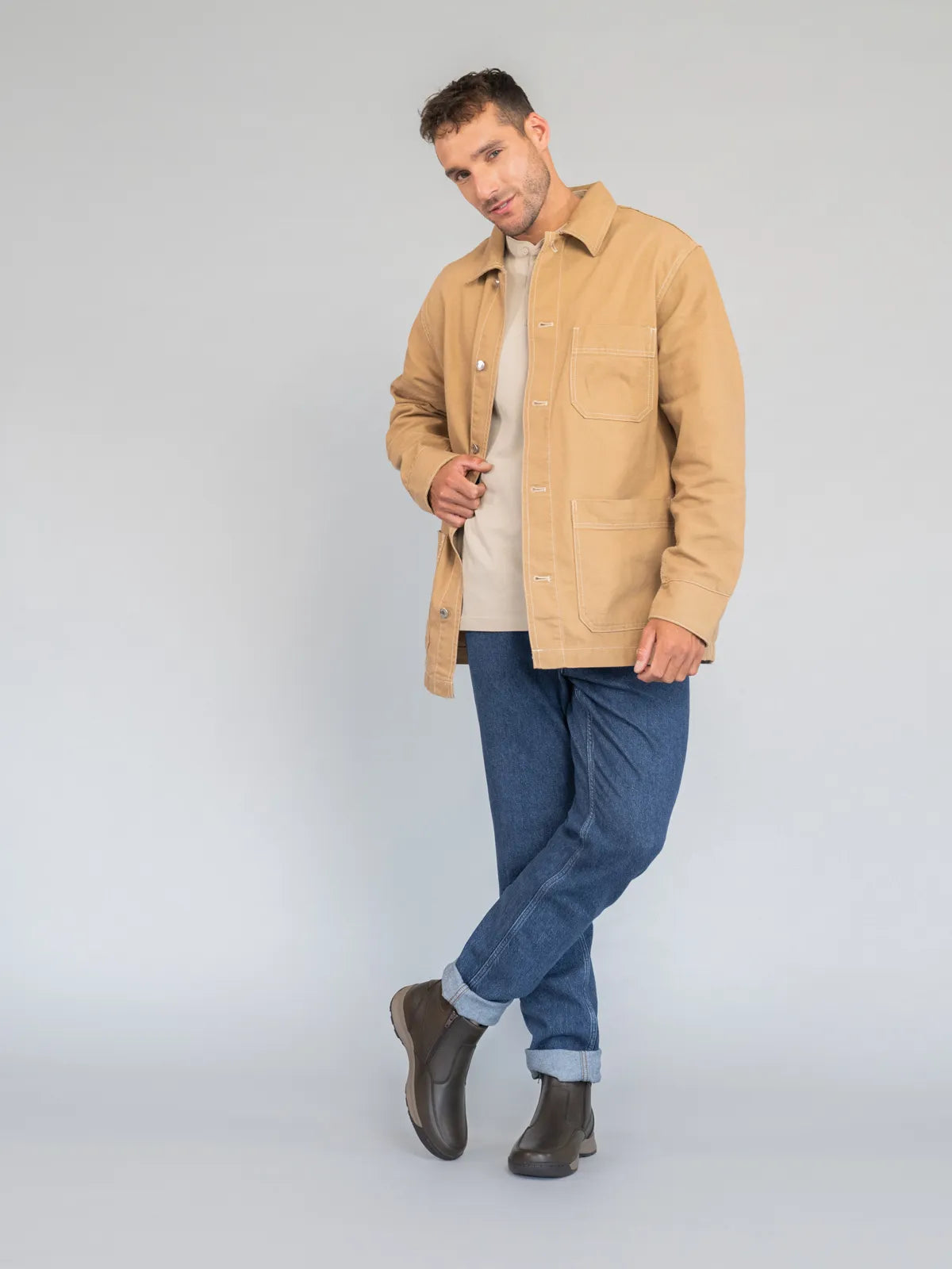 Botin Hombre Cuero  Chief Café