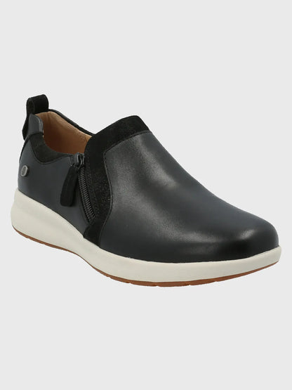 Zapato Mujer Cuero Spinal Slip On Negro