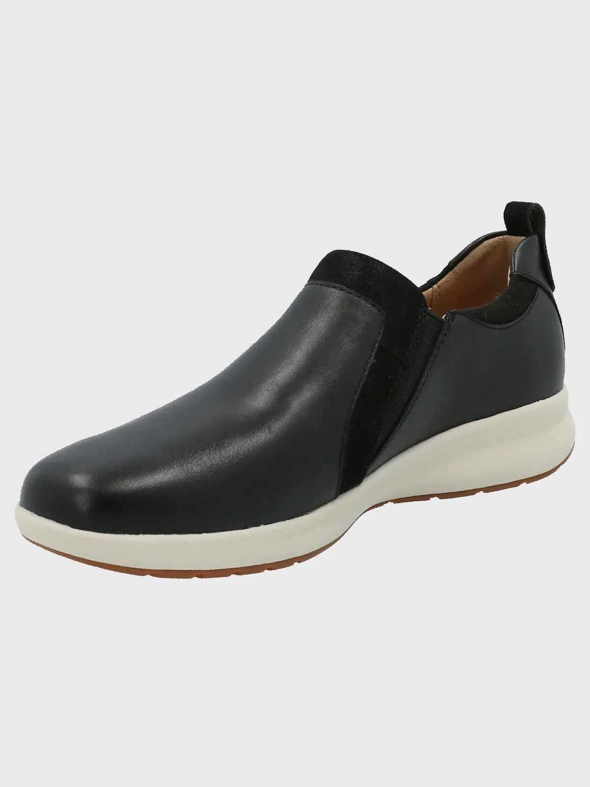 Zapato Mujer Cuero Spinal Slip On Negro