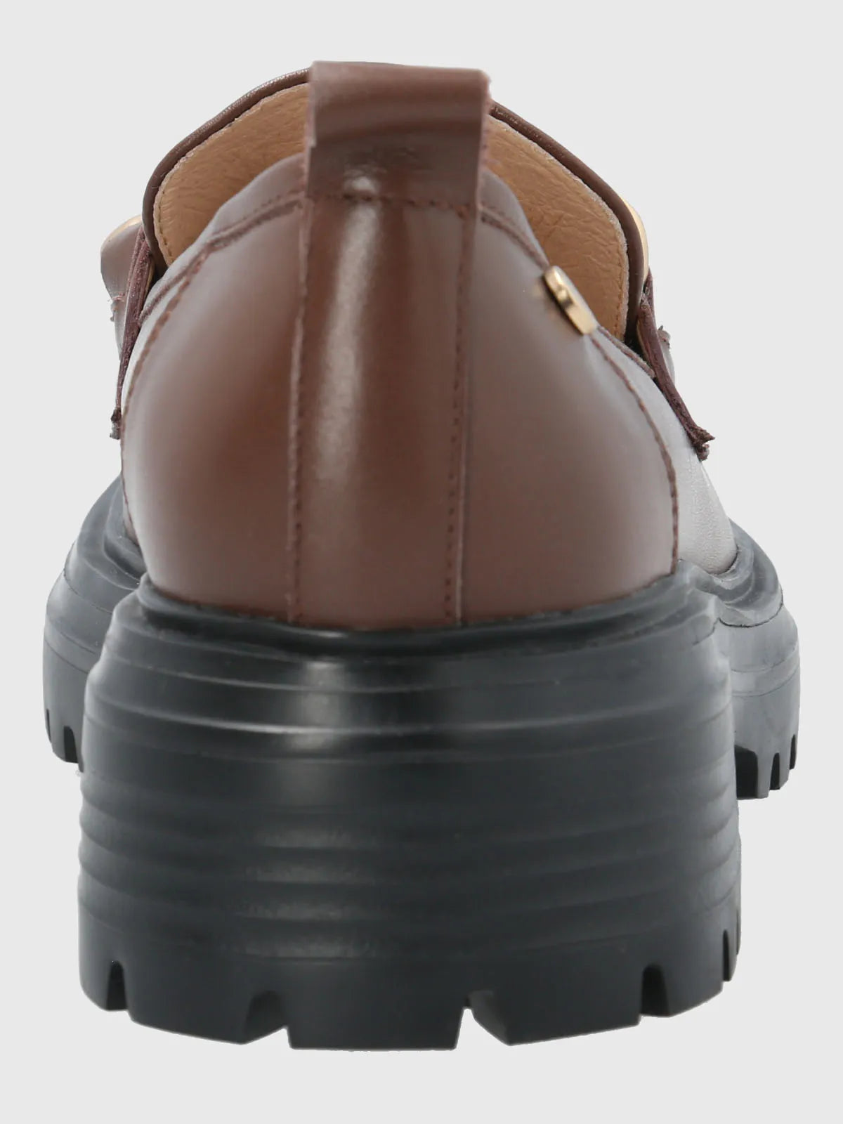 Mocasin Mujer Cuero Leboni Café