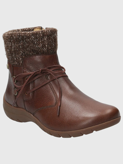 Botin Mujer Cuero Malmo Café