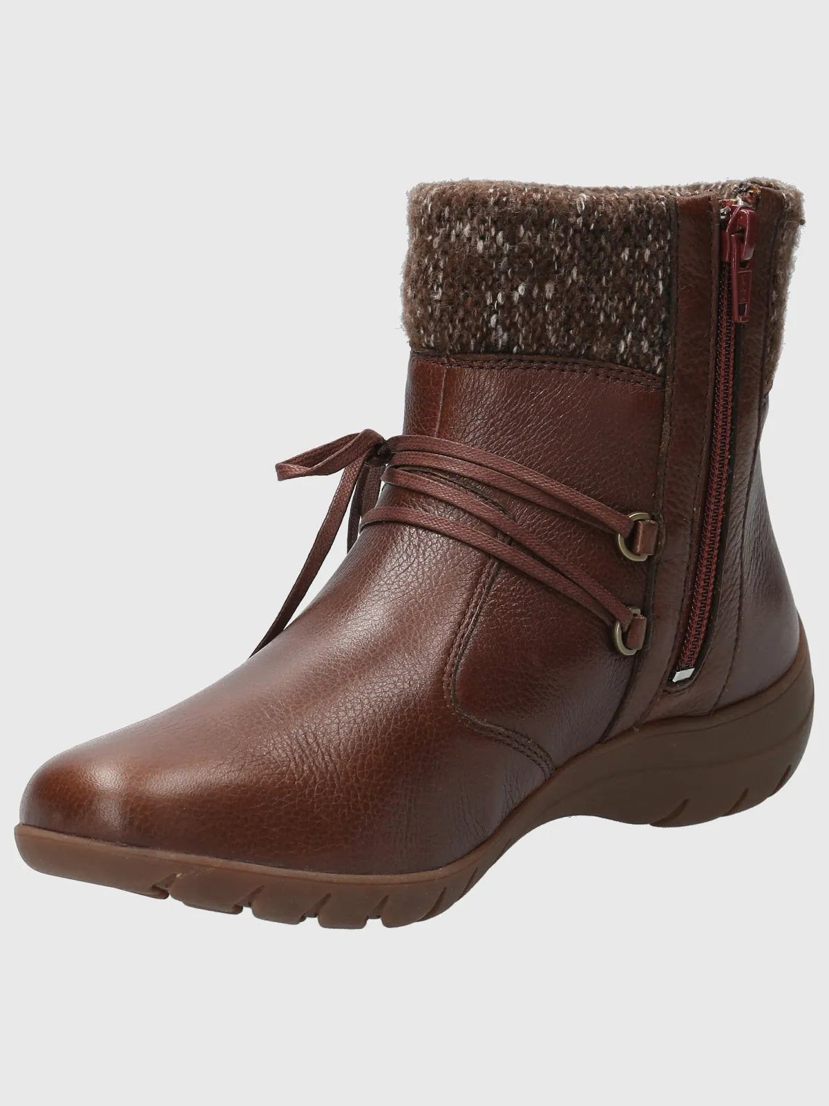 Botin Mujer Cuero Malmo Café