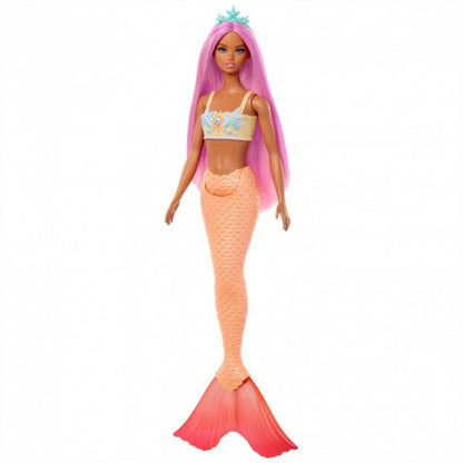 Muñeca Niña Sirena Naranja