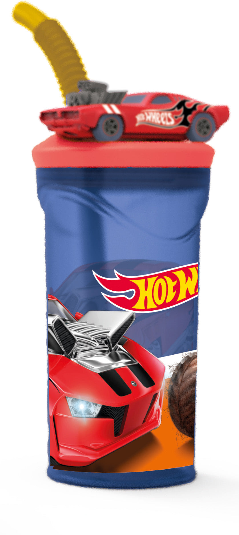 Vaso Tomajugo Figura 3D Hot Wheels 360 ML Plástico