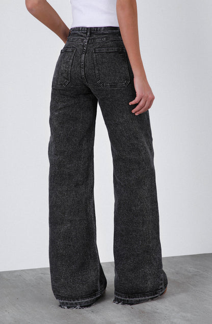 Pantalón Mujer Wide Leg Whistler Black