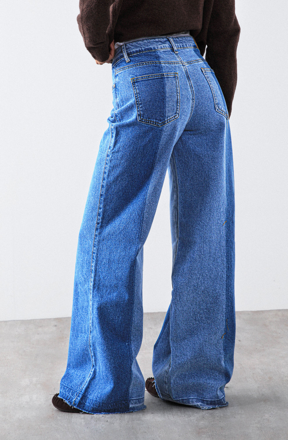 Pantalón Mujer Bicolor Blue