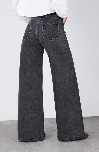 Pantalón Mujer Corte Pierna Black