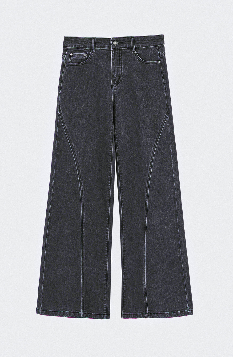 Pantalón Mujer Corte Pierna Black
