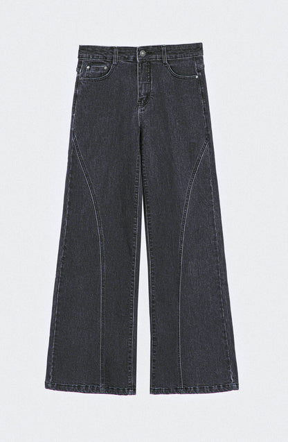 Pantalón Mujer Corte Pierna Black